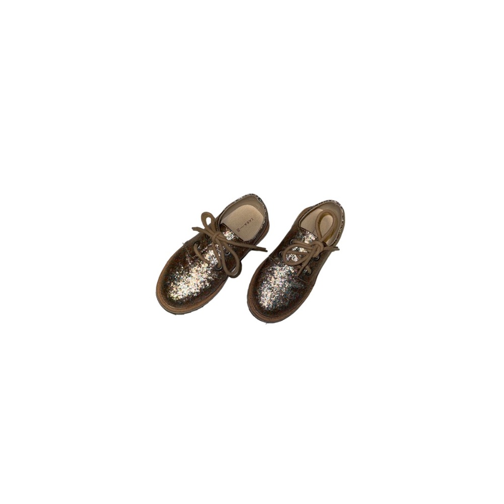 Zara Sparkly Lace Up Oxford Shoes - Girl’s Size 26